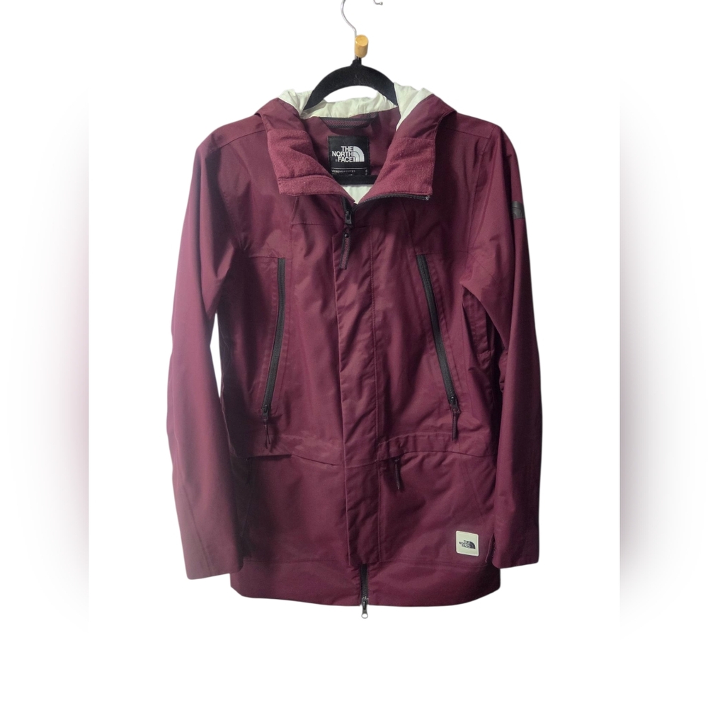 The North Face Burgundy Hooded Jacket